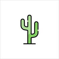 A cactus icon on a white background vector