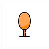 A popsicle stick icon on a white background vector