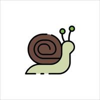 A snail icon on a white background vector