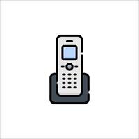 A phone icon on a white background vector