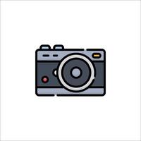 A camera icon on a white background vector