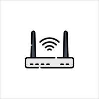 A wifi router icon on a white background vector