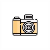 A camera icon on a white background vector