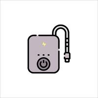 A small electric water heater icon on a white background vector