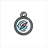 A compass icon on a white background vector