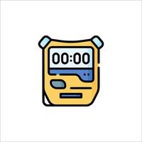 A stopwatch icon on a white background vector