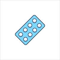 Pill icon isolated on white background vector
