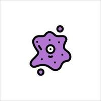 A purple virus icon on a white background vector