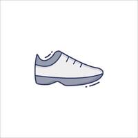 A shoe icon on a white background vector