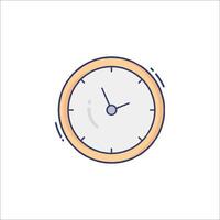 A clock icon on a white background vector