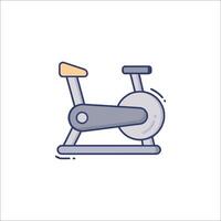An exercise bike icon on a white background vector