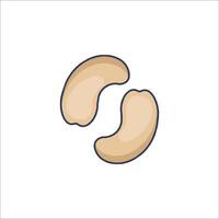 A peanut icon on a white background vector