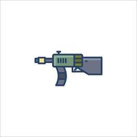 A gun icon on a white background vector