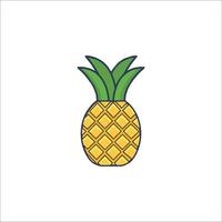 A pineapple icon on a white background vector