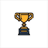 A trophy cup icon on a white background vector