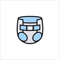 A diaper icon on a white background vector