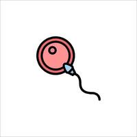 A red and pink ball with a string attached to it vector