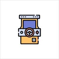 A game machine icon on a white background vector