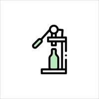 A bottle opener icon on a white background vector