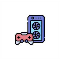 A game controller and a phone vector