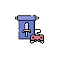A game controller and a bag of chips vector