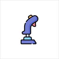 A blue and purple controller icon on a white background vector