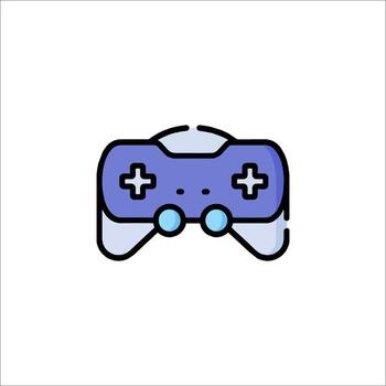 un juego controlador icono en un blanco antecedentes vector