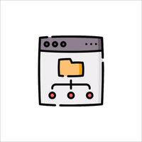 A file folder icon on a white background vector