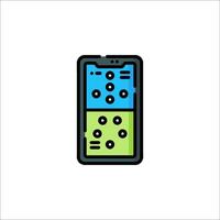A phone with a game controller on it vector