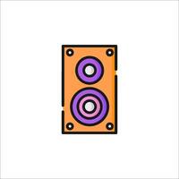 A speaker icon on a white background vector
