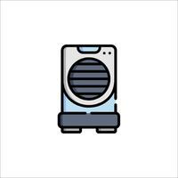 A small air conditioner icon on a white background vector