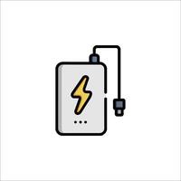 A battery with a lightning bolt on it vector