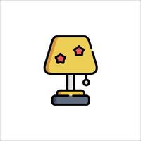 A lamp with stars on it, with a white background vector