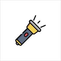 A flashlight icon on a white background vector