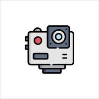 A camera icon on a white background vector