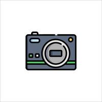 A camera icon on a white background vector