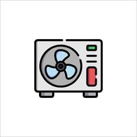 A fan icon on a white background vector