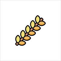 A wheat stalk icon on a white background vector