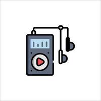 A music player icon on a white background vector
