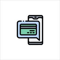 A phone with a message icon on it vector