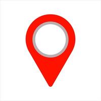 Location or map pin icon symbol. illustrationvector icon of simple forms of point of location vector