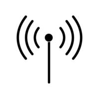 Signal Stream Icon broadcast signal wave icon wifi internet wireless antenna frequency symbol vector