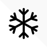 Snow icon Snowflake silhouette snowflake icon set sign symbol vector