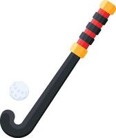 Field Hockey Stick with Ball vector