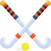 Crossed Hockey Sticks and Ball vector