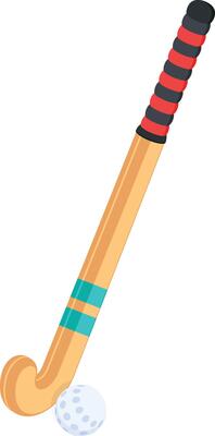 Isometric Hockey Stick and Ball