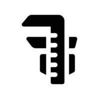 caliper icon. glyph icon for your website, mobile, presentation, and logo design. vector