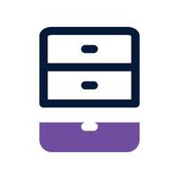 File Cabinet icon. dual tone icon for your website, mobile, presentation, and logo design. vector