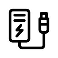 Power Bank icon. line icon for your website, mobile, presentation, and logo design. vector