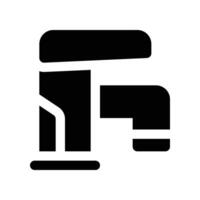 faucet icon. glyph icon for your website, mobile, presentation, and logo design. vector